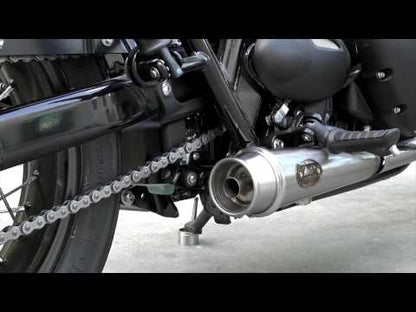 ZARD Slip-On Exhaust With Oem Catalyzer Kit Triumph Bonneville T120 2016-2020