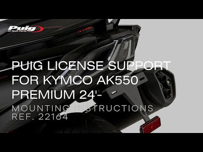 Puig License Plate Holders KYMCO AK550 PREMIUM 2024-2025