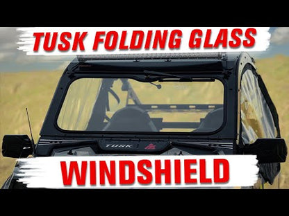 Tusk UTV Folding Glass Windshield with Windshield Wiper Polaris RZR 900 Trail Premium 2021–2025