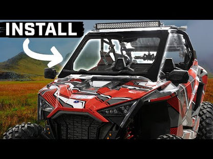 Tusk UTV Full Glass Windshield With Vent and 16" Windshield Wiper Polaris RZR Pro R 4 Premium 2022–2025