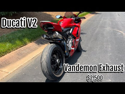 Vandemon Full Titanium High Mount Exhaust System Ducati Panigale/Streetfighter V2 955 2020-2024