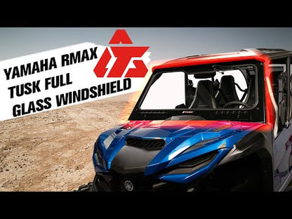 Tusk UTV Full Glass Windshield with 12" Windshield Wiper Yamaha Wolverine RMAX2 1000 2021