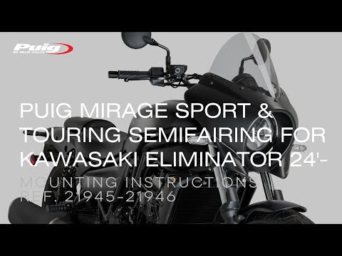 Puig Mirage Touring Semifairing Kawasaki Eliminator 500 2024-2025