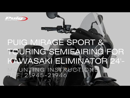 Puig Mirage Touring Semifairing Kawasaki Eliminator 500 2024-2025