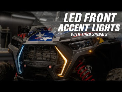 Tusk LED Front Accent Lights with Turn Signals Can-Am Commander 1000 DPS 2021–2025