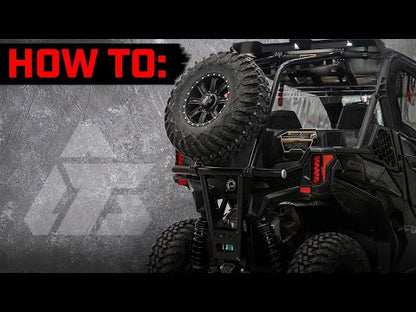 Tusk UTV Rear Bumper, Cargo Rack, and Spare Tire Carrier Can-Am Maverick Sport 1000 2018-2024