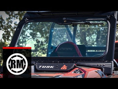 Tusk UTV Folding Glass Windshield with Windshield Wiper Polaris RZR XP 4 Turbo S 2019–2021