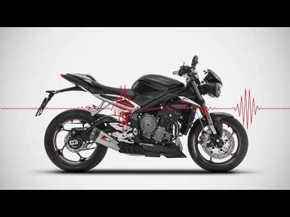 ZARD "Short" Slip-On Triumph Street Triple 765 Exhaust 2017-2019
