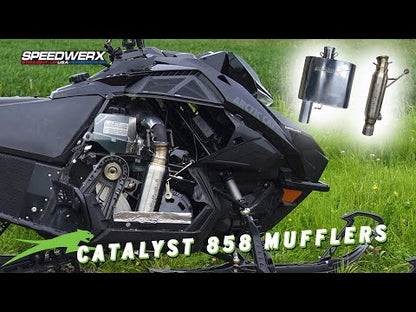 Speedwerx L2 Competition Series Lightweight Muffler Stainless Steel Arctic Cat ZR/RIOT/M 858 0C-TEC2 CATALYST Models 2025-2026