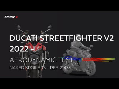 Puig Naked Side Spoilers DUCATI STREETFIGHTER V2 2022-2024