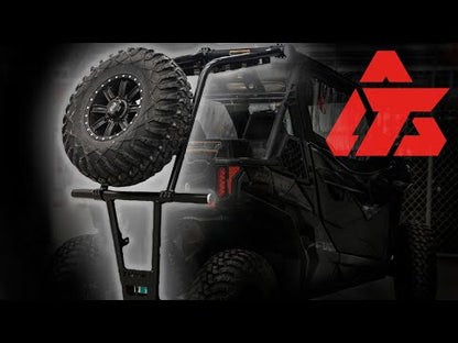 Tusk UTV Rear Bumper, Cargo Rack, and Spare Tire Carrier Can-Am Maverick Sport 1000 2018-2024