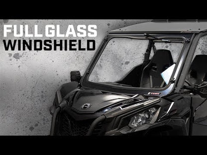 Tusk UTV Full Glass Windshield with 12" Windshield Wiper Yamaha Wolverine RMAX2 1000 2021