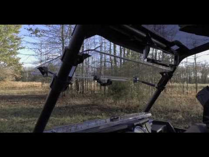 SuperATV Scratch Resistant Flip Windshield Honda Pioneer 500 2015–2022