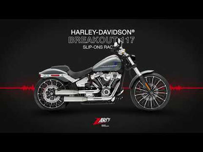ZARD Slip-Ons Overlapped Exhaust Harley Davidson Breakout 117 2017-2024