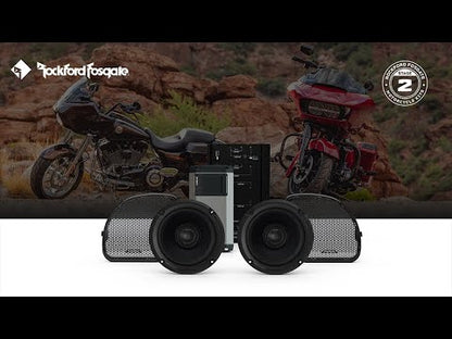 Rockford Fosgate Stage Speaker & Amp Kit Harley-Davidson Street Glide & Road Glide (Gen-3) 2014-2023