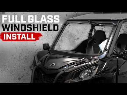 Tusk UTV Full Glass Windshield with 12" Windshield Wiper Can-Am Maverick Sport 1000 2018–2021