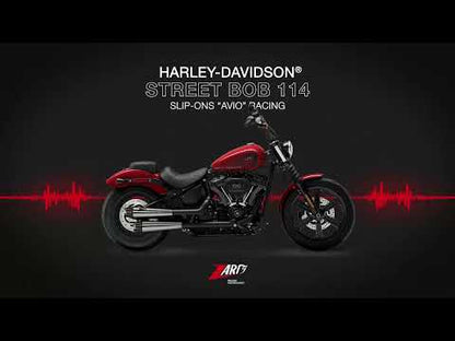 ZARD Slip-Ons "Avio" Exhaust Harley Davidson Street Bob 114 2017-2024