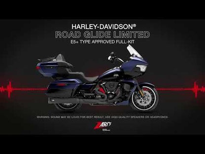 ZARD Exhaust Road Glide Limited 2:1 Full Kit Harley Davidson 2025-2026