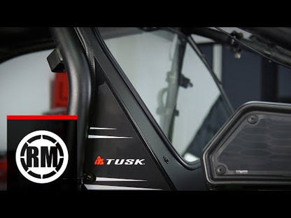 Tusk UTV Rear Glass Window Without Speaker Cut Outs Polaris RZR XP 1000 Premium 2024–2025