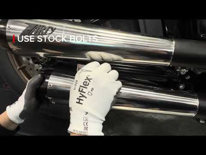 ZARD Slip-Ons "Alu" Exhaust Harley Davidson Low Rider ST 2017-2024