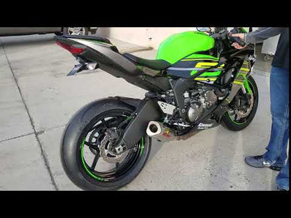 Graves Cat-Back Slip-On Carbon/Ti Tip Exhaust Kawasaki Ninja ZX-6R 2019-2025