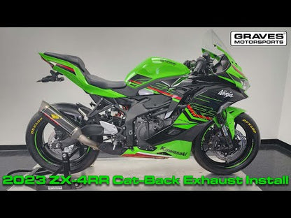 Graves Slip-On Cat-Back Carbon/Titanium Exhaust Kawasaki Ninja ZX-4RR 2023+
