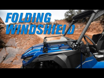 Tusk UTV Folding Glass Windshield with Windshield Wiper Yamaha Wolverine RMAX2 1000 2021-2025