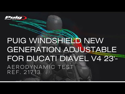 Puig New Generation Adjustable Windscreen Ducati Diavel V4 2023-2024