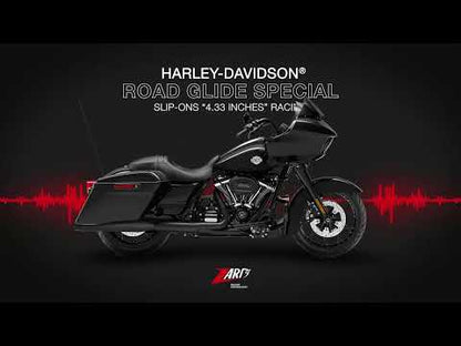 ZARD "4.33 Inches" Slip-Ons Exhaust Harley Davidson Road Glide Special 2006-2016