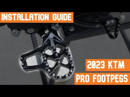 Bullet Proof Designs Pro Foot Pegs KTM 125 SX (Fuel Injected) 2022–2026