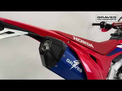 Graves Full Aluminum-Blue Exhaust System Honda CRF450RL/L/X 2019-2025