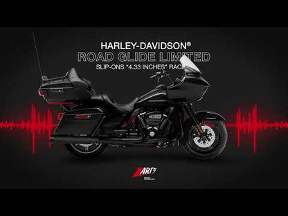 ZARD "4.33 Inches" Slip-Ons Exhaust Harley Davidson Road Glide Limited 2021-2023