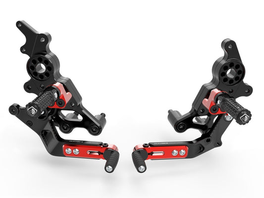 DBK Rearset Adjustable Ducati Hypermotard 950 /RVE 2019-2025 - Adventure Parts