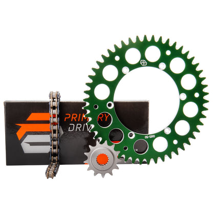 Primary Drive Chain and Sprocket Kit Aluminum Rear/O-Ring Kawasaki KX125 2003