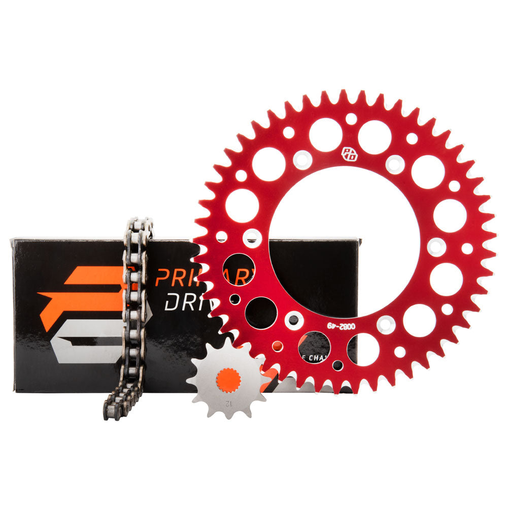 Primary Drive Chain and Sprocket Kit Aluminum Rear/X-Ring Chain Honda CR125R 2000–2003