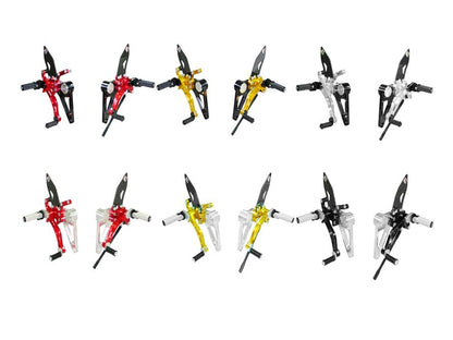 DBK Rearset Pilot Ajustable Ducati Monster 2003-2008 - Adventure Parts