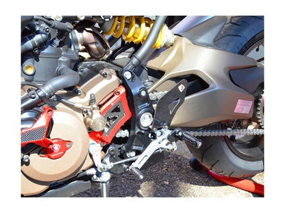 DBK Rearset Pilot Adjustable Ducati Monster 2014-2017 - Adventure Parts