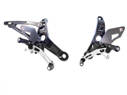 DBK Rearset Pilot Adjustable Ducati Monster 2014-2017 - Adventure Parts