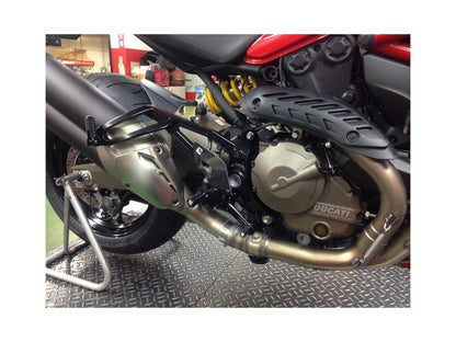 DBK Rearset Pilot Adjustable Ducati Monster 2014-2017 - Adventure Parts