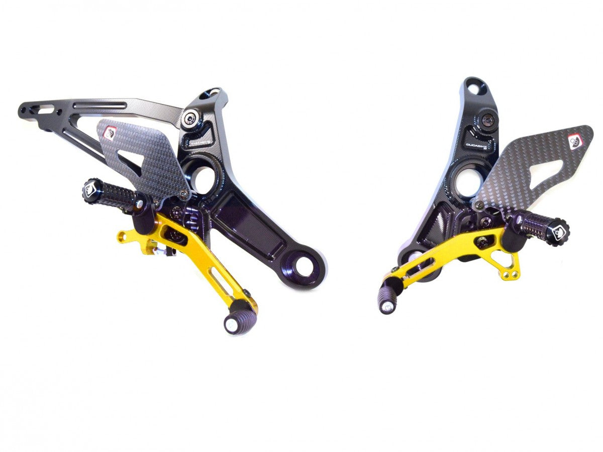 DBK Rearset Pilot Adjustable Ducati Monster 2014-2017 - Adventure Parts