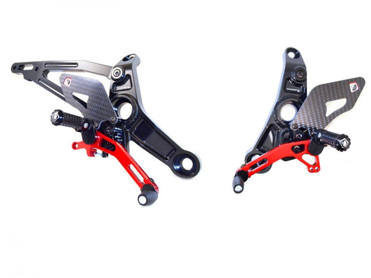 DBK Rearset Pilot Adjustable Ducati Monster 2014-2017 - Adventure Parts