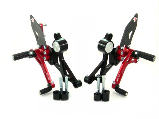 DBK Rearset Pilot Adjustable Ducati Monster 2008-2014 - Adventure Parts