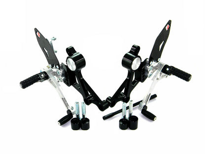 DBK Rearset Pilot Adjustable Ducati Monster 2008-2014 - Adventure Parts