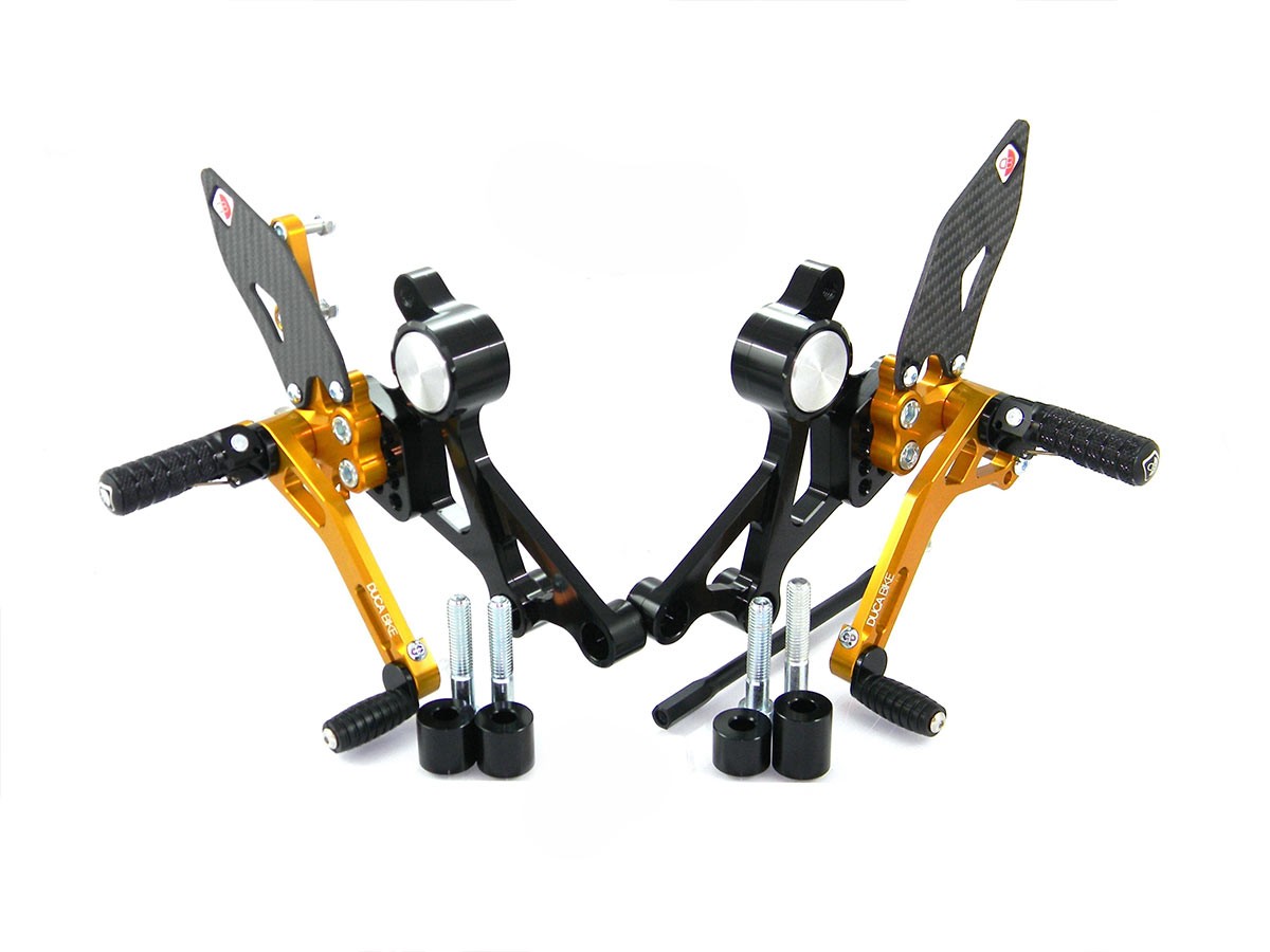 DBK Rearset Pilot Adjustable Ducati Monster 2008-2014 - Adventure Parts