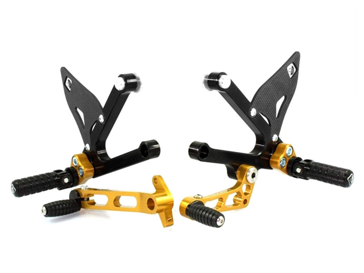 DBK Rearset Pilot Adjustable Ducati Super Sport 1999-2007 - Adventure Parts