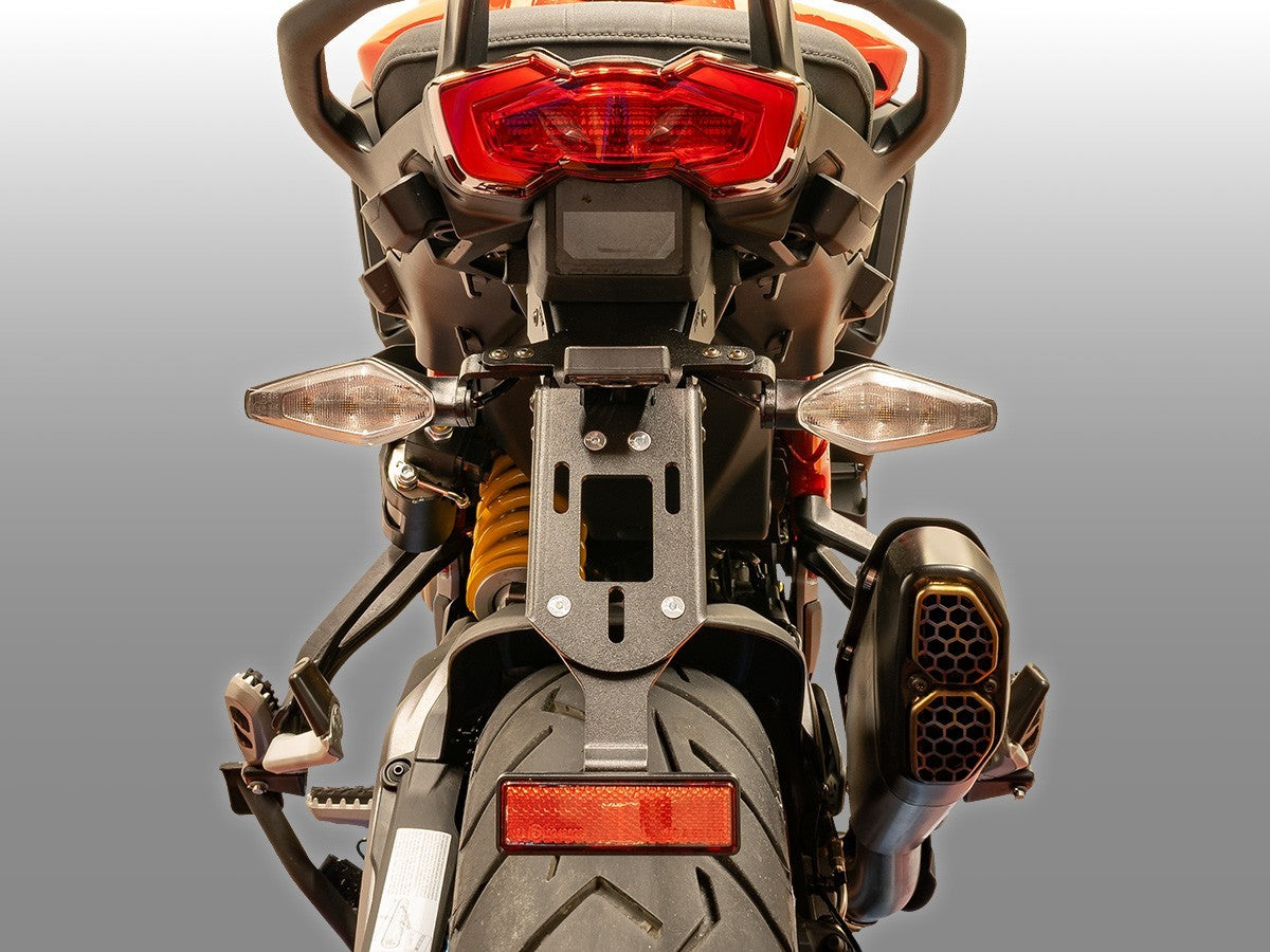 DBK Plate Holder Adjustable License Ducati Multistrada V4 2023-2025 - Adventure Parts