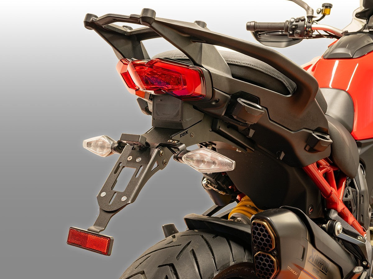 DBK Plate Holder Adjustable License Ducati Multistrada V4 2023-2025 - Adventure Parts