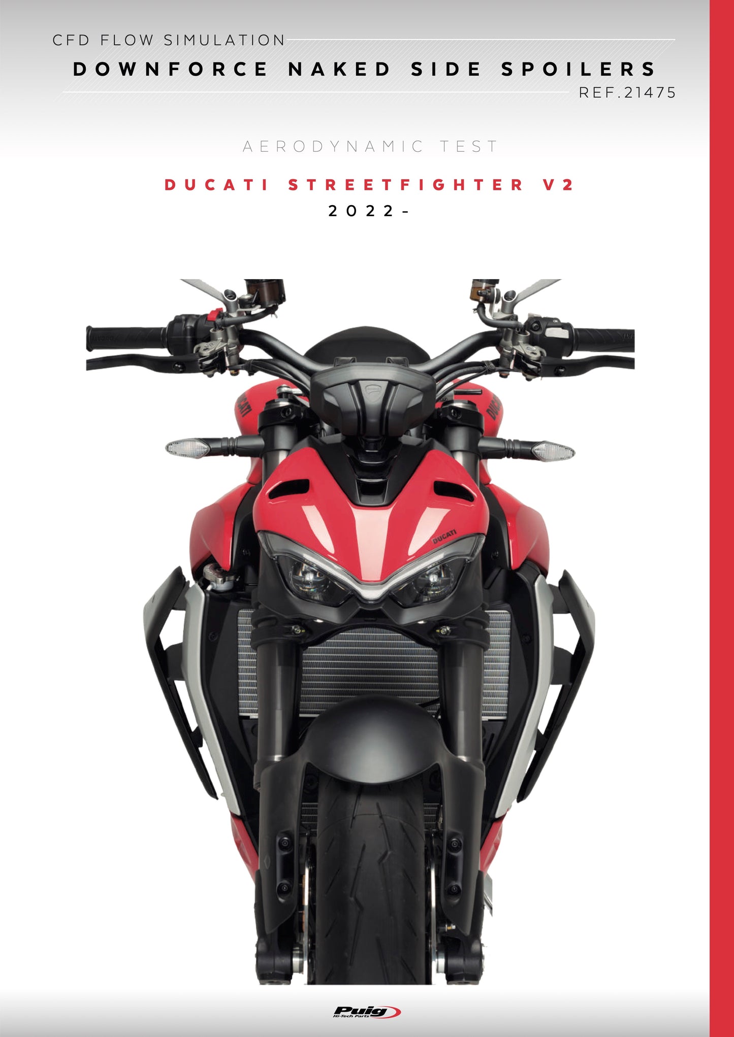 Puig Naked Side Spoilers DUCATI STREETFIGHTER V2 2022-2024