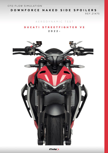 Puig Naked Side Spoilers DUCATI STREETFIGHTER V2 2022-2024