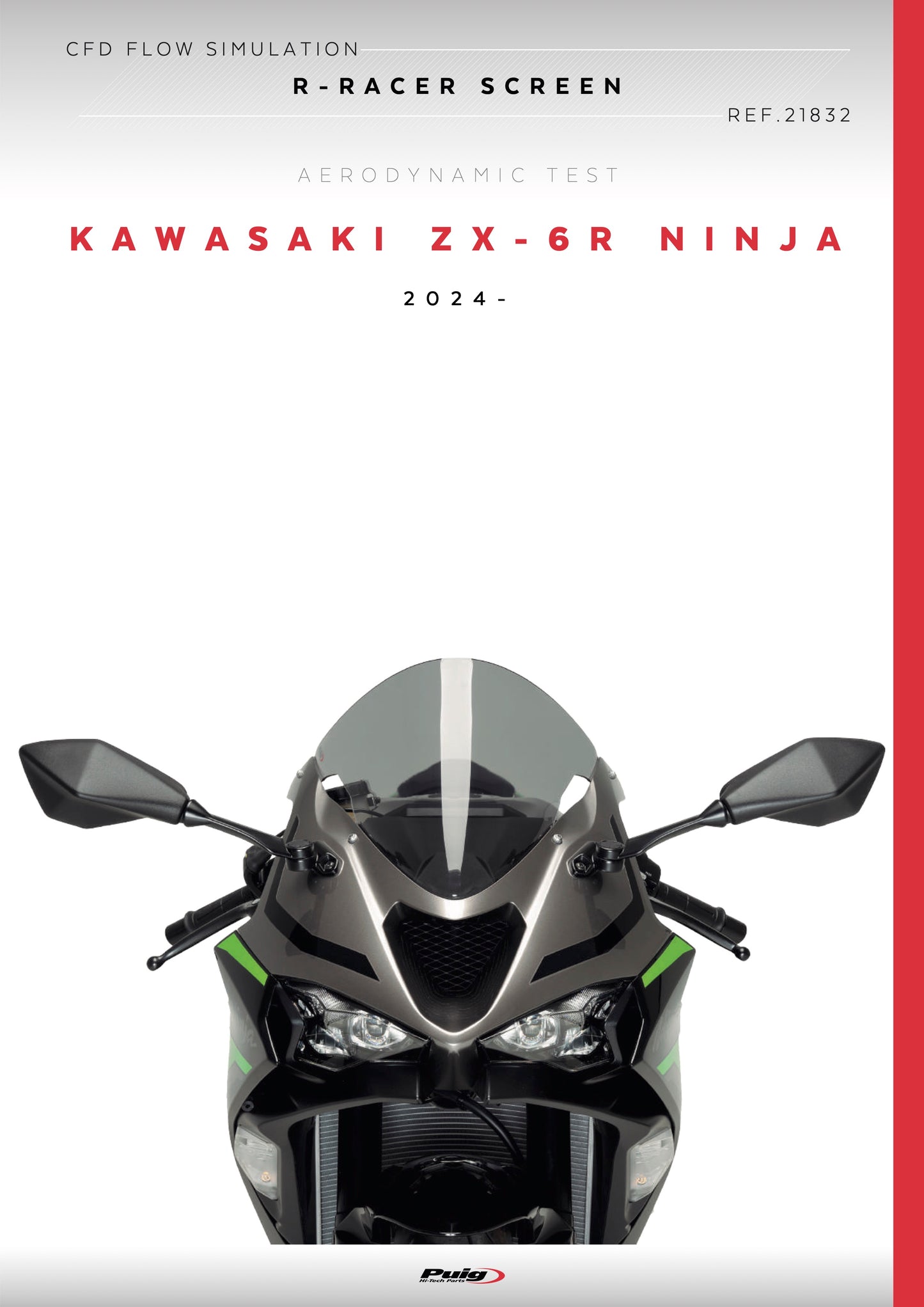 Puig R-Racer Windscreen Kawasaki Ninja ZX-6R 2024-2025